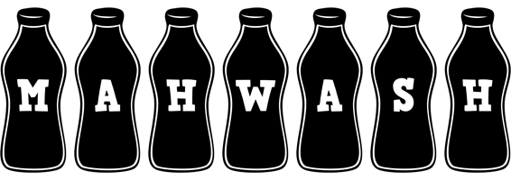 Mahwash bottle logo