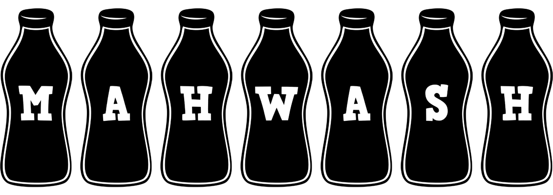 Mahwash bottle logo