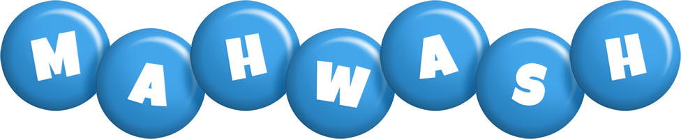 Mahwash candy-blue logo