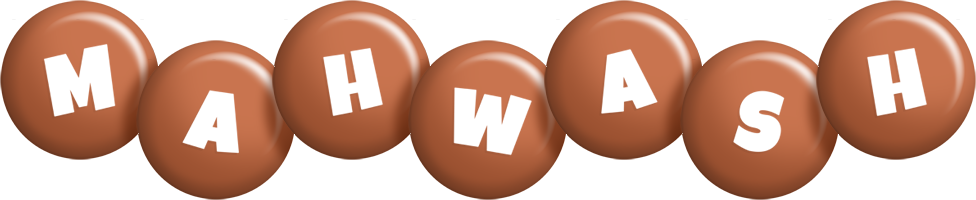 Mahwash candy-brown logo