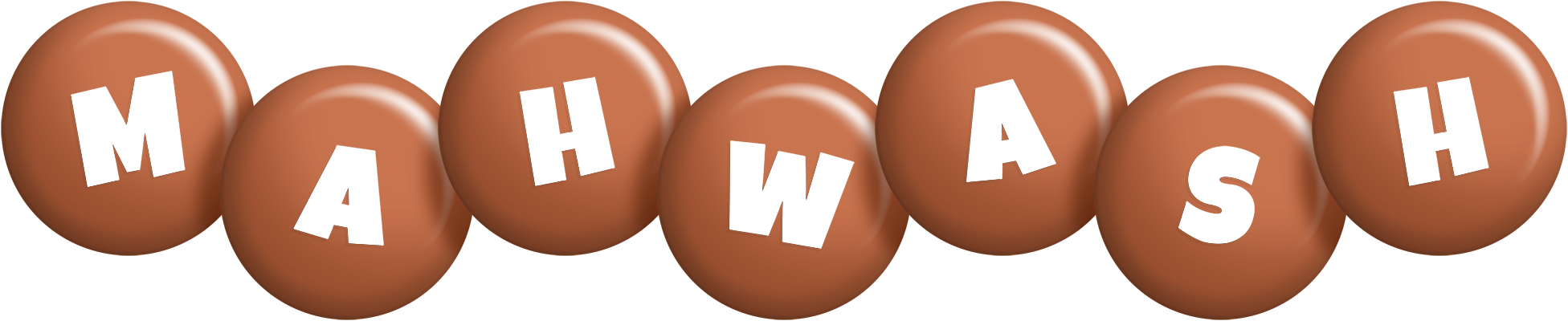 Mahwash candy-brown logo