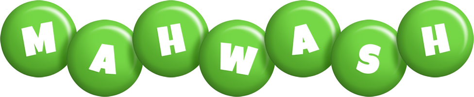 Mahwash candy-green logo