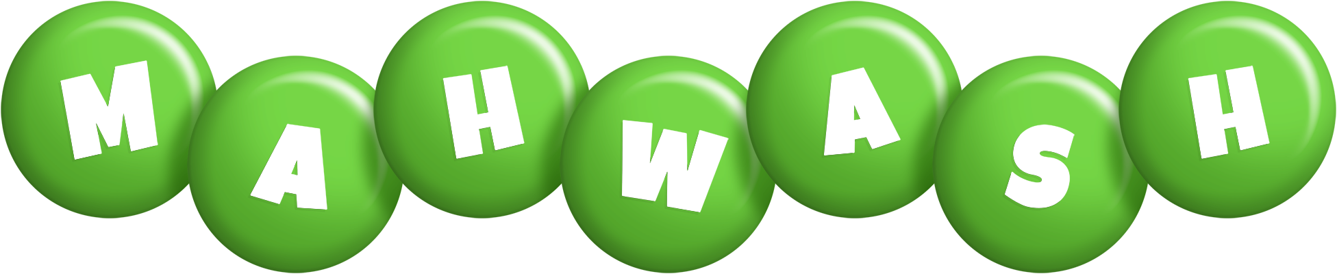 Mahwash candy-green logo