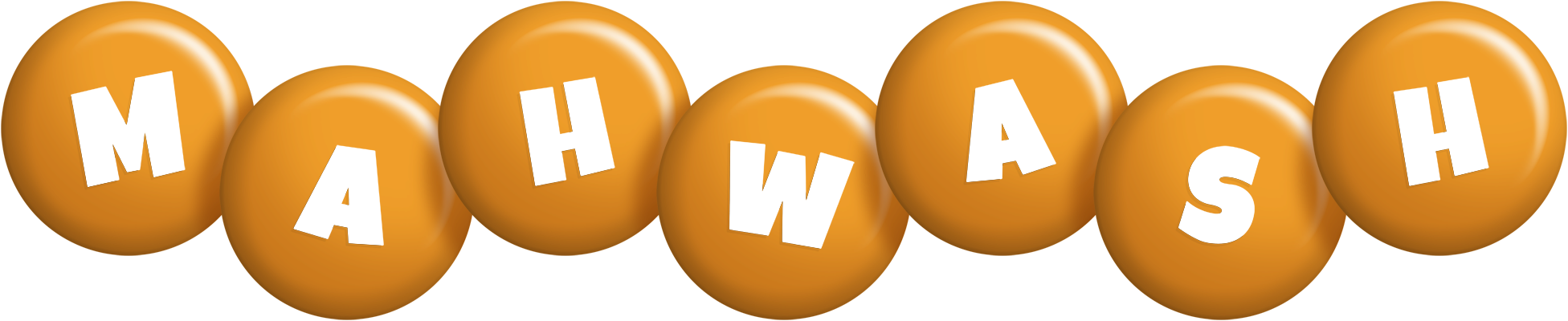 Mahwash candy-orange logo