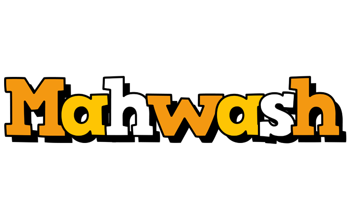 Mahwash cartoon logo
