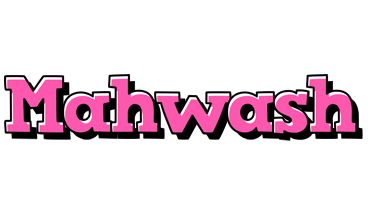 Mahwash girlish logo