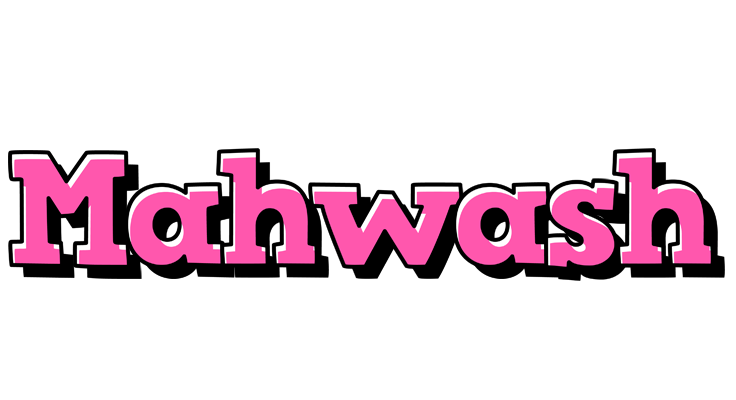 Mahwash girlish logo