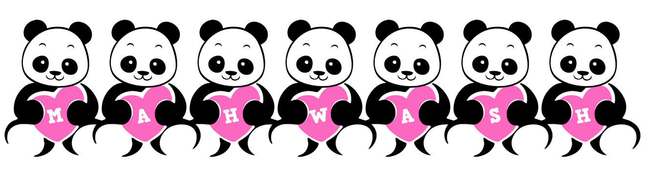 Mahwash love-panda logo