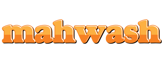 Mahwash orange logo