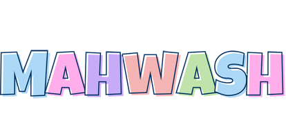 Mahwash pastel logo