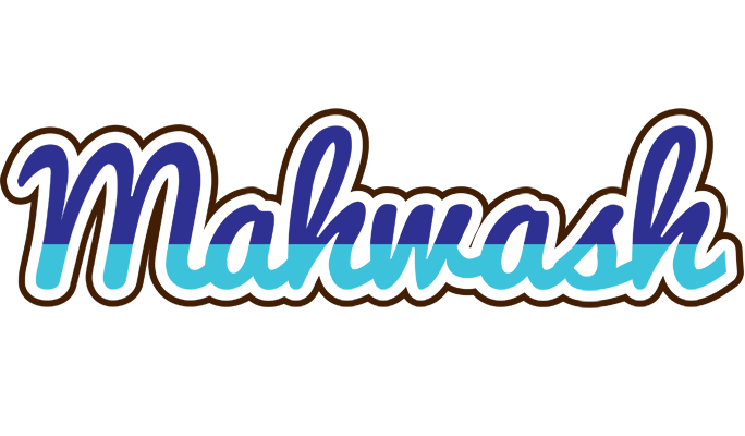 Mahwash raining logo