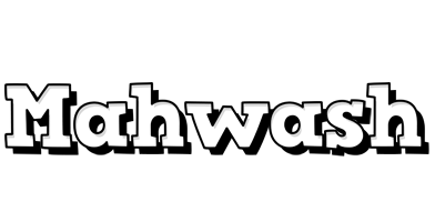 Mahwash snowing logo