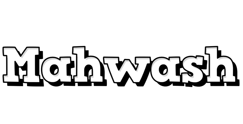 Mahwash snowing logo