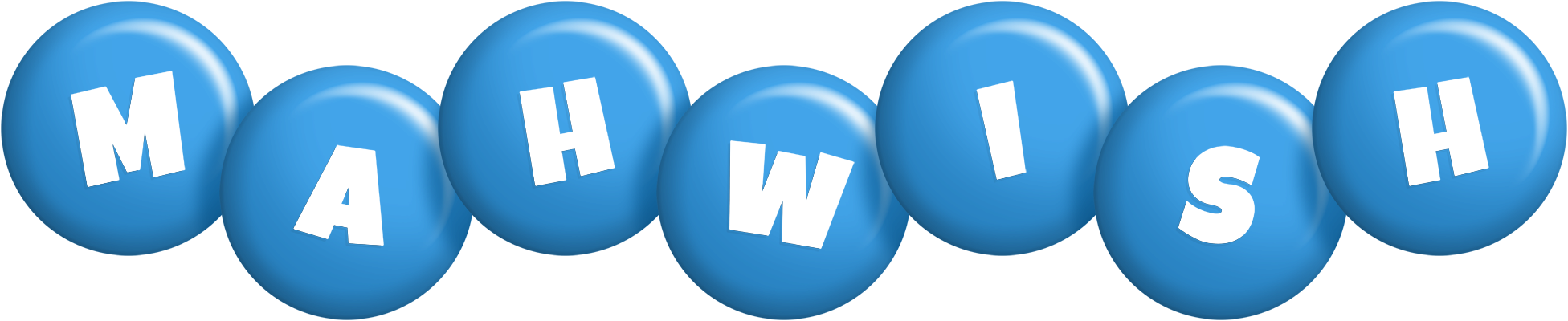 Mahwish candy-blue logo