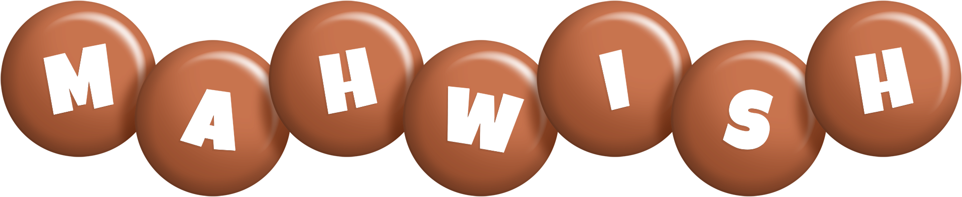 Mahwish candy-brown logo