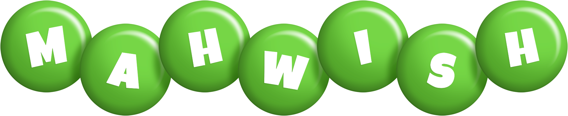 Mahwish candy-green logo