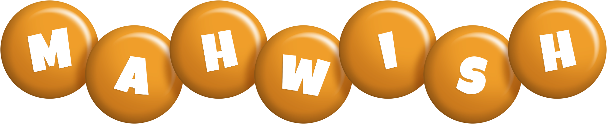 Mahwish candy-orange logo