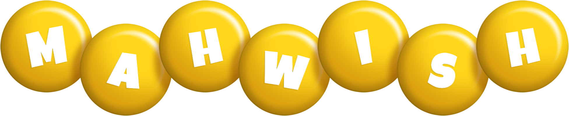 Mahwish candy-yellow logo