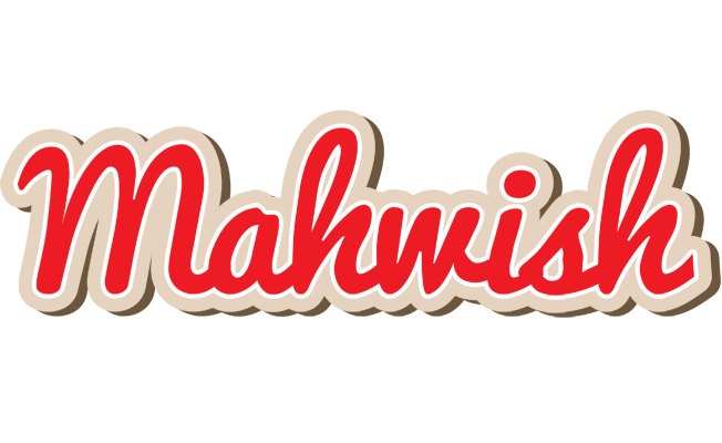 Mahwish chocolate logo