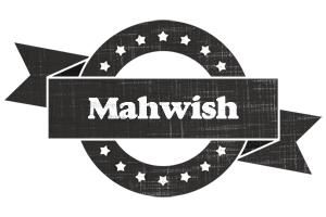 Mahwish grunge logo