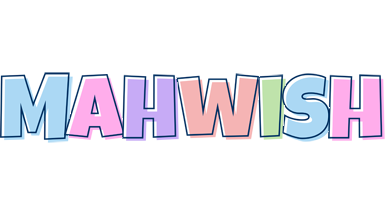 Mahwish pastel logo