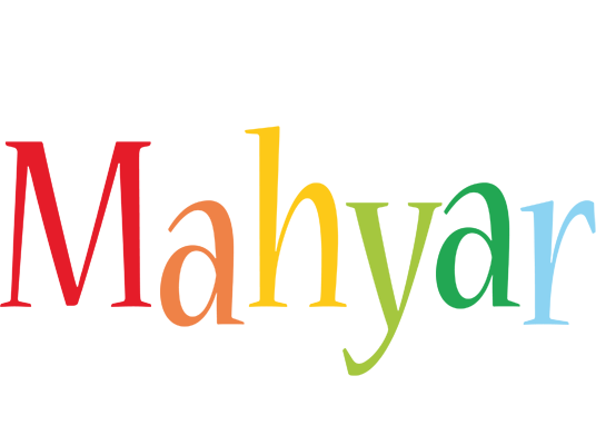Mahyar birthday logo