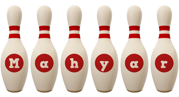 Mahyar bowling-pin logo