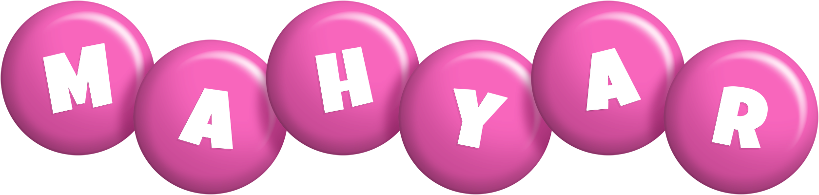 Mahyar candy-pink logo