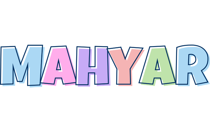 Mahyar pastel logo