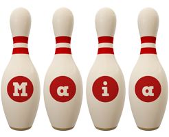 Maia bowling-pin logo