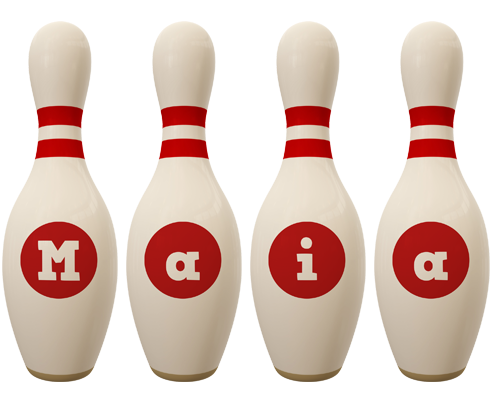 Maia bowling-pin logo