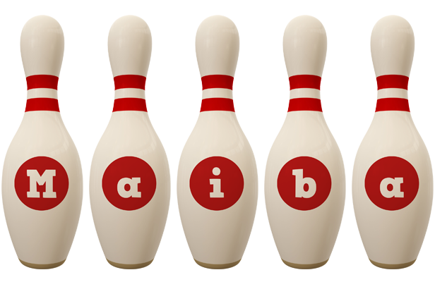 Maiba bowling-pin logo