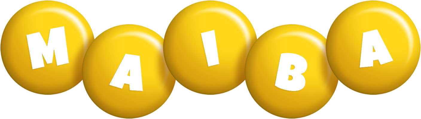 Maiba candy-yellow logo