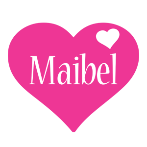 Maibel love-heart logo