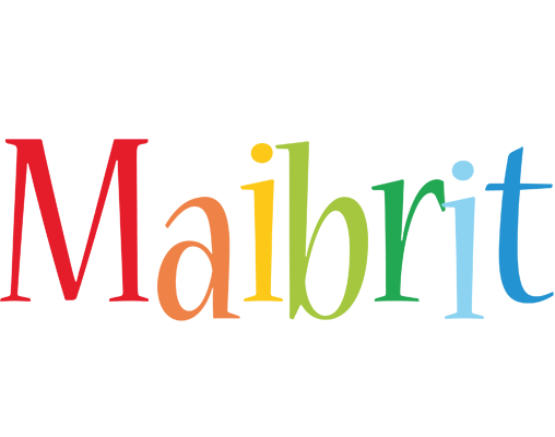 Maibrit birthday logo
