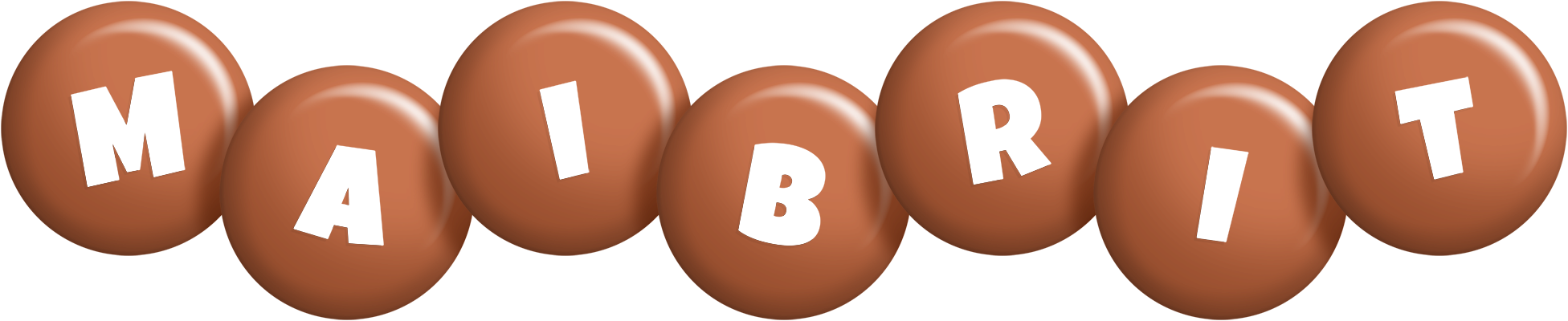 Maibrit candy-brown logo