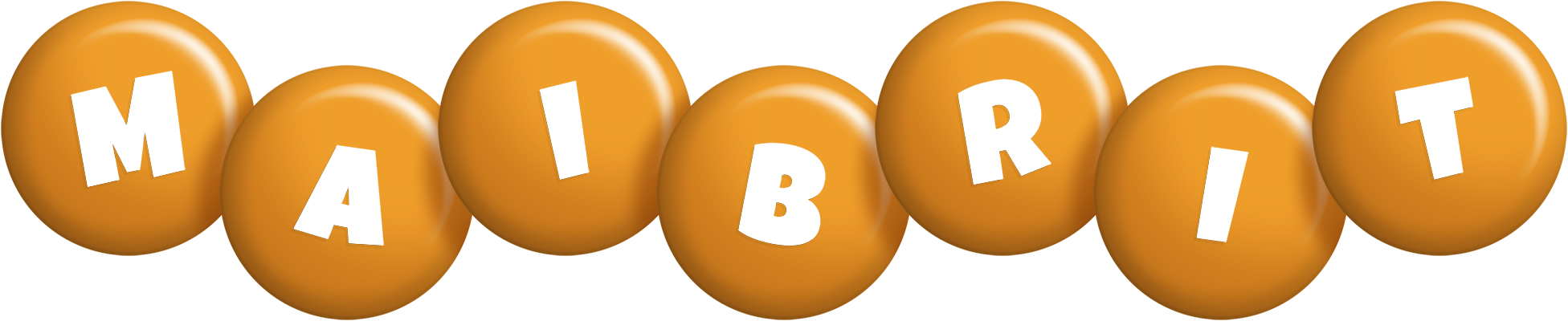 Maibrit candy-orange logo