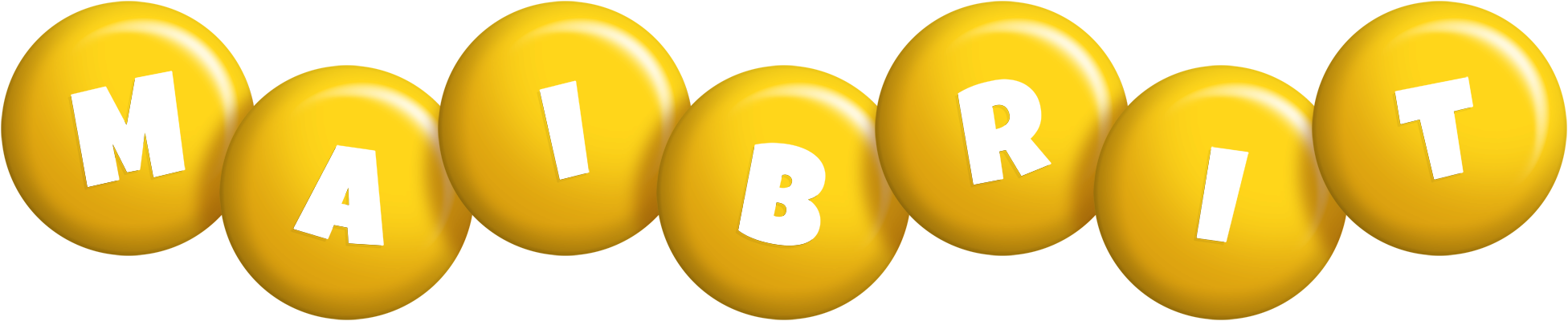 Maibrit candy-yellow logo