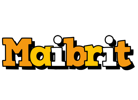 Maibrit cartoon logo