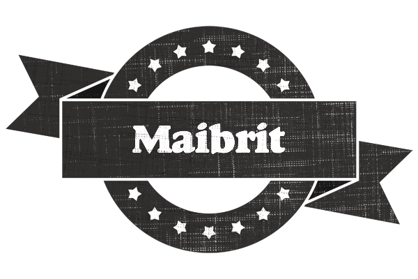 Maibrit grunge logo