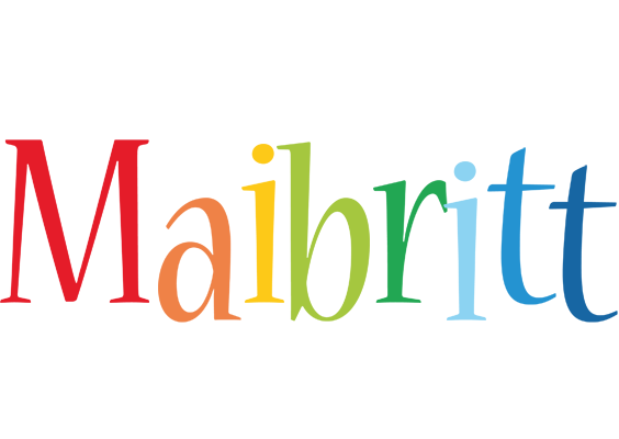 Maibritt birthday logo