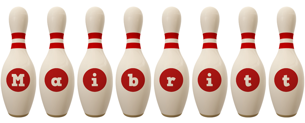 Maibritt bowling-pin logo