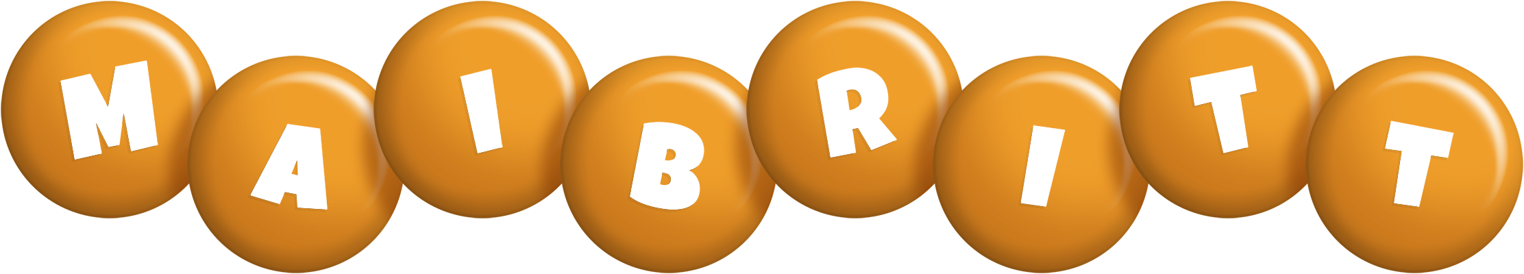 Maibritt candy-orange logo