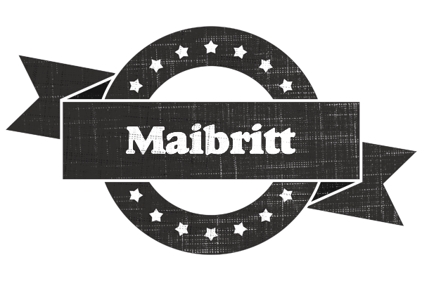 Maibritt grunge logo