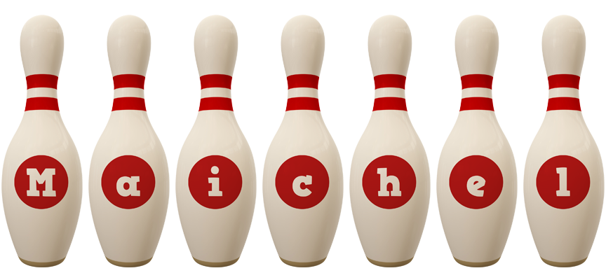 Maichel bowling-pin logo