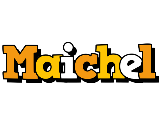 Maichel cartoon logo