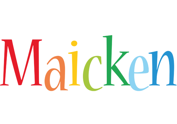 Maicken birthday logo