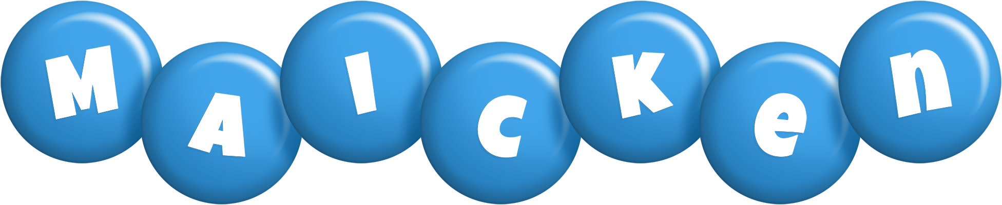 Maicken candy-blue logo