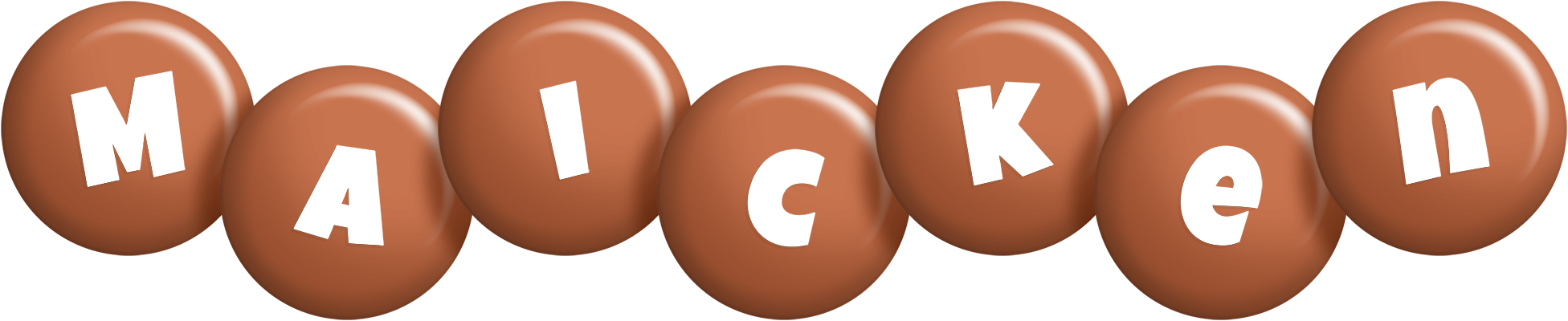 Maicken candy-brown logo