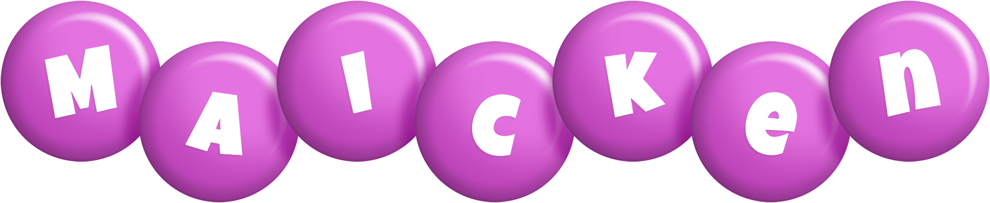 Maicken candy-purple logo